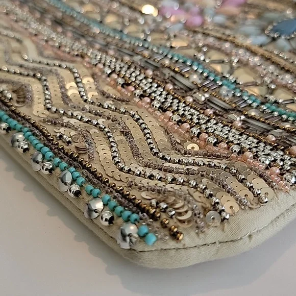 CHARLIE PAIGE BEAD & SEQUIN EMBELLISHED WRISTLET - Picture 6 of 11